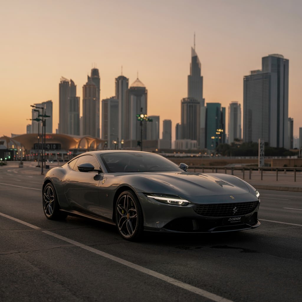 Ferrari Roma car hire Dubai