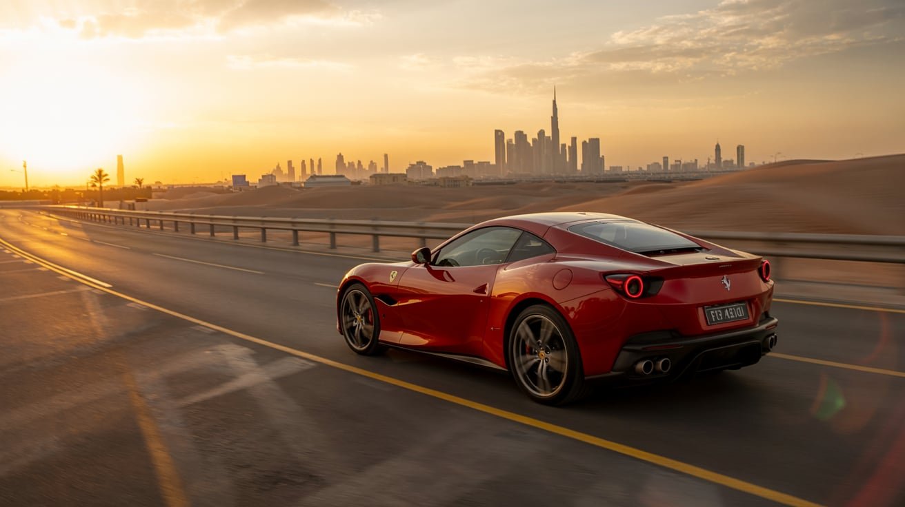 Ferrari Portofino sports car rental Dubai