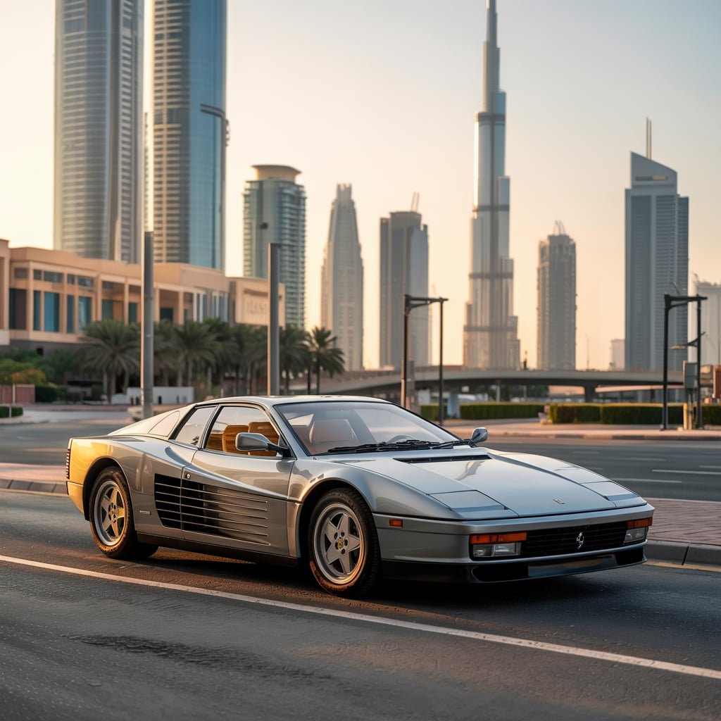 Ferrari Testarossa in Dubai