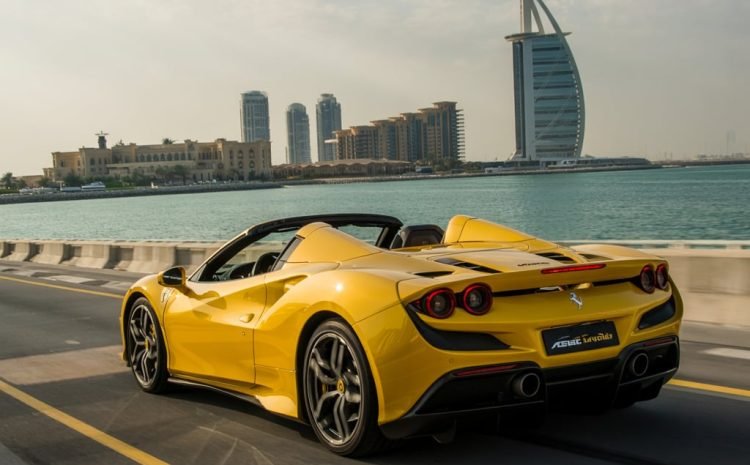 Ferrari F8 Spider convertible rental Dubai
